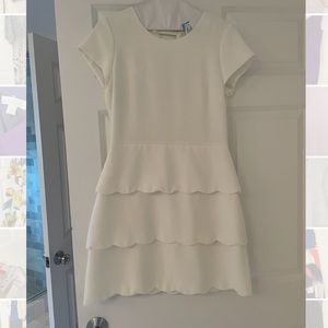 Club Monaco white tiered dress